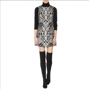 Alice + Olivia Clyde jacquard Shift dress sz 2